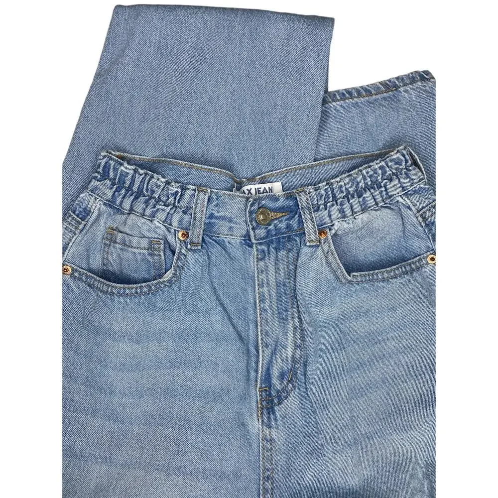 Wax Jean Light Blue Wash 1980s Mom Jeans Small